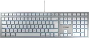 CHERRY KC 6000 SLIM FOR MAC keyboard USB QWERTY US English Silver