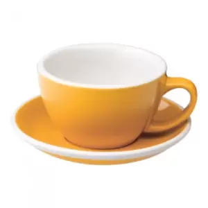 Cafe Latte cup with a saucer Loveramics Egg Yellow, 300ml