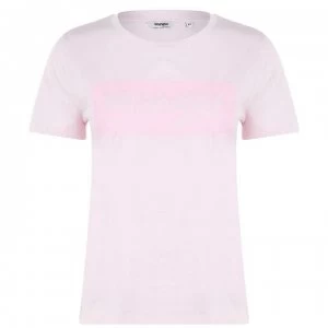 Wrangler Logo T Shirt - Cradle Pink