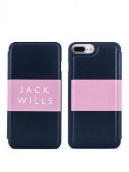 Jack Wills Apple iPhone 678 Plus Folio Bayles PinkNav