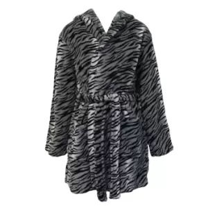 Brave Soul Womens Tiger Dressing Gown (XS) (Snowtiger)