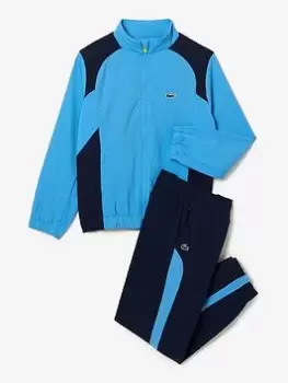 Boys' Lacoste SPORT Colour-block Tennis Tracksuit Size 16 yrs Blue / Navy Blue / Blue / Navy Blue / Blue
