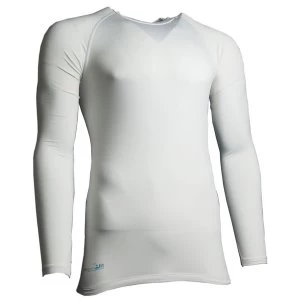 Precision Essential Base-Layer Long Sleeve Shirt Adult White - Large 42-44"