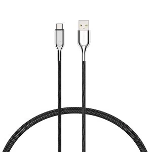 Cygnett CY2679PCUSA Armoured 3.1 USB-C to USB-A (3Amp/60W) Cable 1M- Black