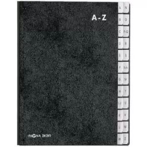 PAGNA Desk folder 24241-04 Rigid cardboard Black A4 No. of compartments: 24 A-Z