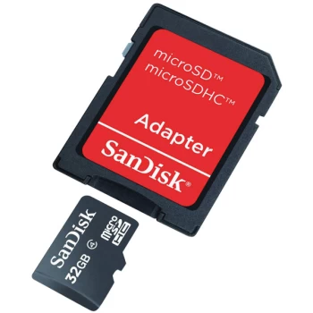 SanDisk SDSDQB-032G-B35 microSDHC Memory Card 32GB - Inc Adaptor