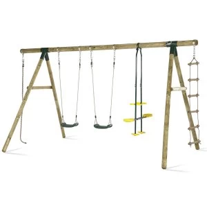 Plum Orangutan Wood Swing Set