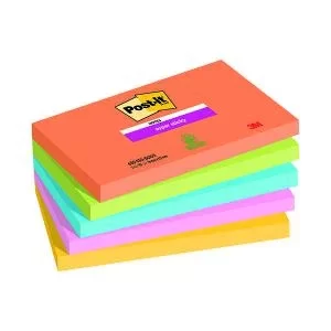 Post-It Notes Boost 76 x 127mm 90 Sheets Pack of 5 7100258793 3M92435