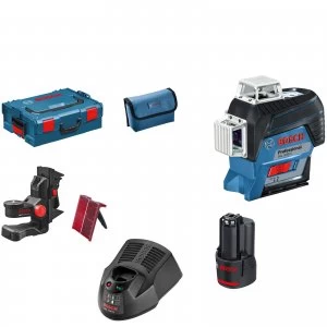 Bosch GLL 3-80 C 12v Cordless Connected Line Laser Level 1 x 2ah Li-ion Charger Case