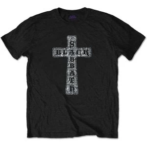 Black Sabbath - Cross Mens Large T-Shirt - Black