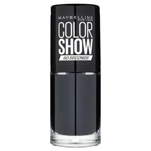 Maybelline Color Show 677 Blackout Nail Polish 7ml Black