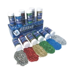 Assorted Glitter Shakers: 6 x 250g