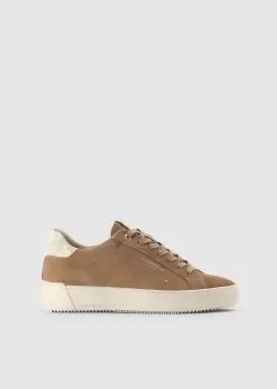 Android Homme Mens Zuma Leather Camo Trainers In Stone