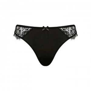 Figleaves Pulse Lace Thong - Black
