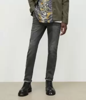 AllSaints Mens Cigarette Skinny Jeans, Dark Grey, Size: 32/L32