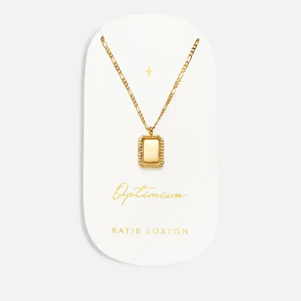 Katie Loxton Womens Optimism Spinning Amulet Necklace - Gold