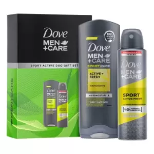 Dove M+C Dove Men+care Sport Active Duo Gift Set For Him Body Wash 250ml & Deo 150ml