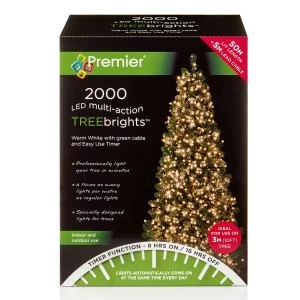 Premier Decorations 2000 M-A LED TreeBrights Timer - Warm White
