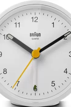 Braun Clocks White Classic Analogue Alarm Clock