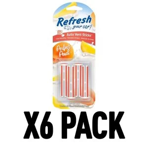 Perfect Peach Pack Of 6 Refresh Vent Stick