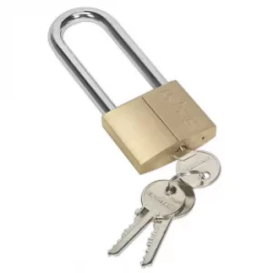Brass Body Padlock with Brass Cylinder Long Shackle 50MM