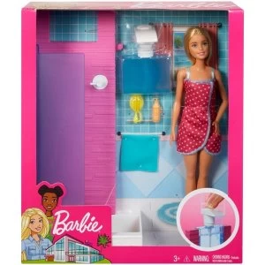 Barbie Doll & Furniture Shower Set