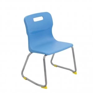 TC Office Titan Skid Base Chair Size 3, Sky Blue
