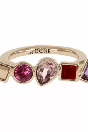 Adore Jewellery Mixed Crystal Ring Size L JEWEL 5375537