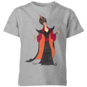 Disney Aladdin Jafar Classic Kids T-Shirt - Grey - 9-10 Years