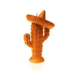 Orange Cactus Sombrero Candle