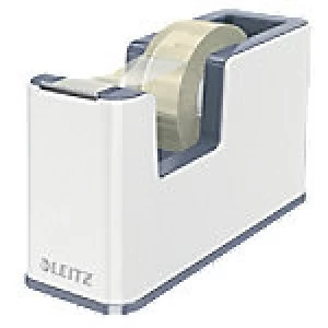 Leitz Tape Dispenser WOW + Writable Self-Adhesive Multi Purpose Tape Grey & White
