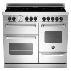 Bertazzoni MAS110-5I-MFE-T-XE Master Series 110cm Electric Induction Range Cooker - Stainless Steel