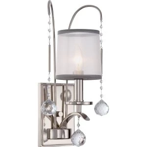 1 Light Wall Light - Imperial Silver Finish, E14