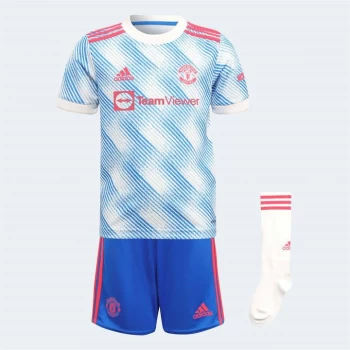 adidas Manchester United Away Mini Kit 2021 2022 - White