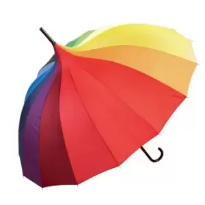 X-Brella Rainbow Pagoda Umbrella (One Size) (Multicolour)