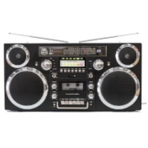 GPO Brooklyn Portable 1980s Retro Style Music System Boombox