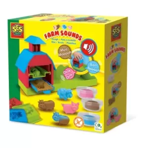 SES CREATIVE Childrens Farm Sounds Dough Set, 3 Years and Above (00419)