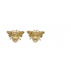 9ct Yellow Gold Bee Stud Earrings GE2322