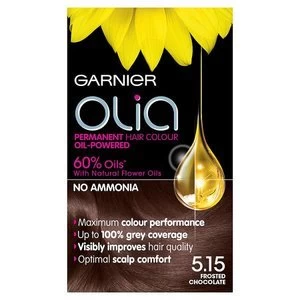 Garnier Olia 5.15 Frosted Chocolate Brown Permanent Hair Dye Brunette