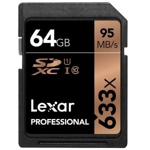 Lexar Professional 633X 64GB SDXC Memory Card