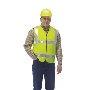 Grafters Hi-Visibility Waistcoat (L) (Fluorescent Yellow)