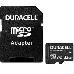Duracell 32GB Performance Micro SD Card SDHC + Adapter