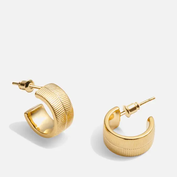 Katie Loxton Womens Ciana Snake Huggie Earrings - Gold