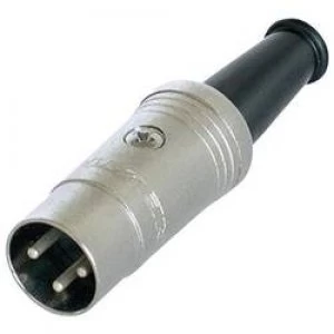 DIN connector Plug straight Number of pins 3 Black Rean NYS321