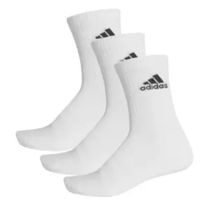 adidas Junior Crew Socks 3 Pack - White
