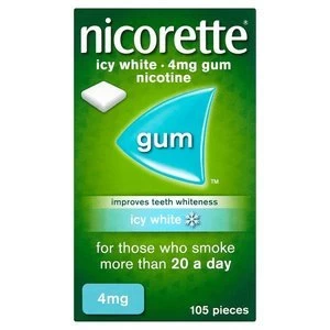 Nicorette 4mg Icy White Gum 105x Pieces