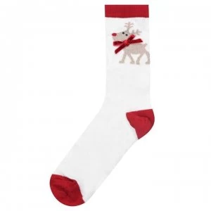 Totes Bauble Socks - Cream Reindeer