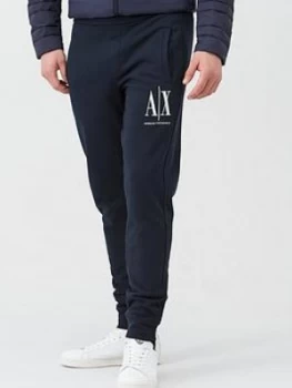 Armani Exchange AX Icon Logo Jogging Pants Navy Size M Men