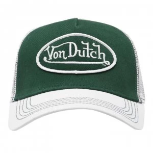 Von Dutch Logo Cap - Green/White
