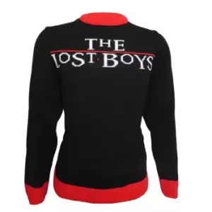 The Lost Boys Unisex Adult Logo Knitted Jumper (XL) (Black/Red)